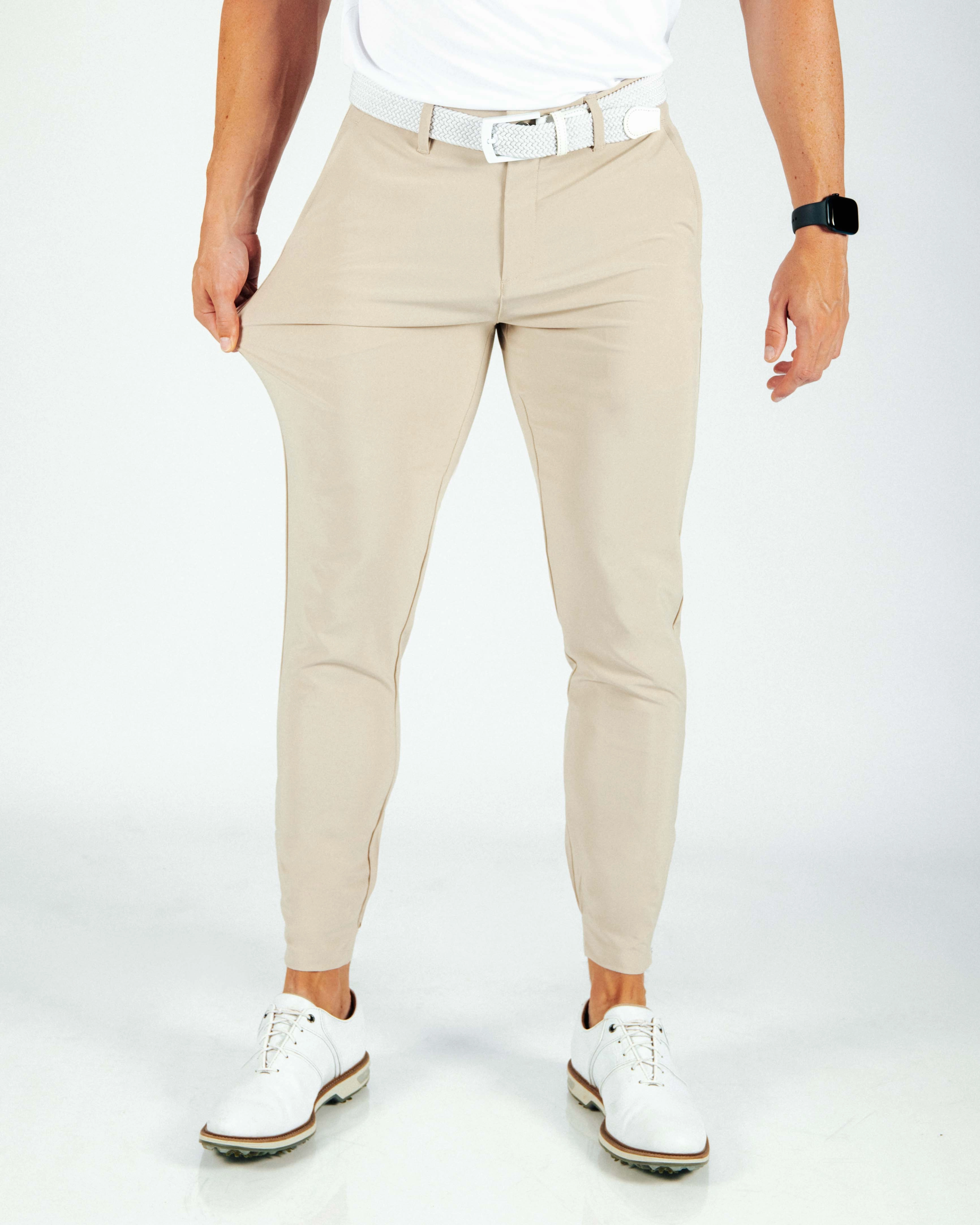 Men's Light Khaki Golf Jogger Chill Comfort Wear