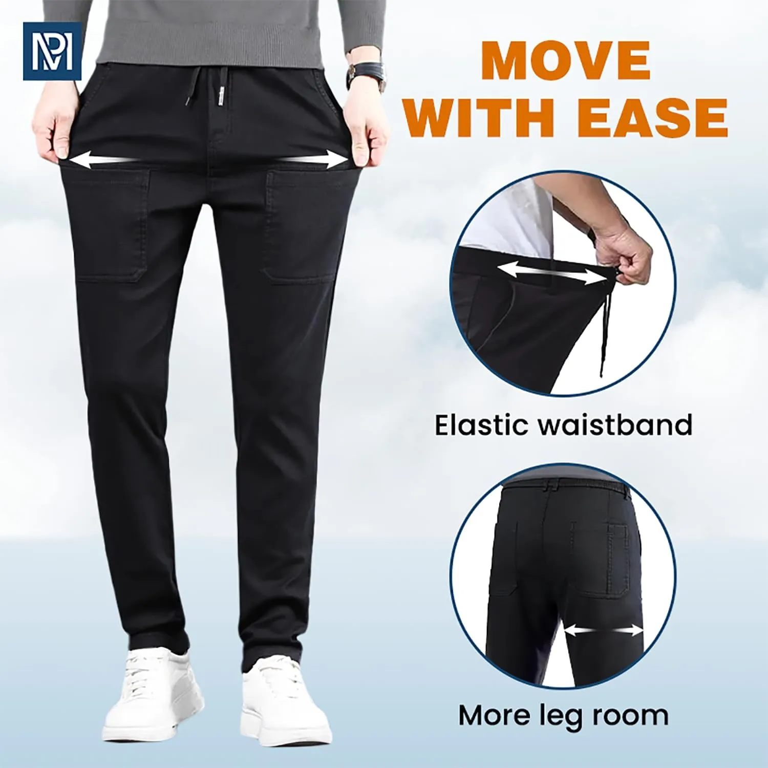 Mencomfy Cargo Pants, Mencomfy Mens Pants, Multipants - High Stretch Multi-Pocket Durable Cargo Pants