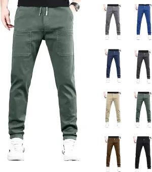 Mencomfy Cargo Pants, MultiPants - High Stretch Multi-Pocket Durable Cargo Pants, Men's Comfort Trousers