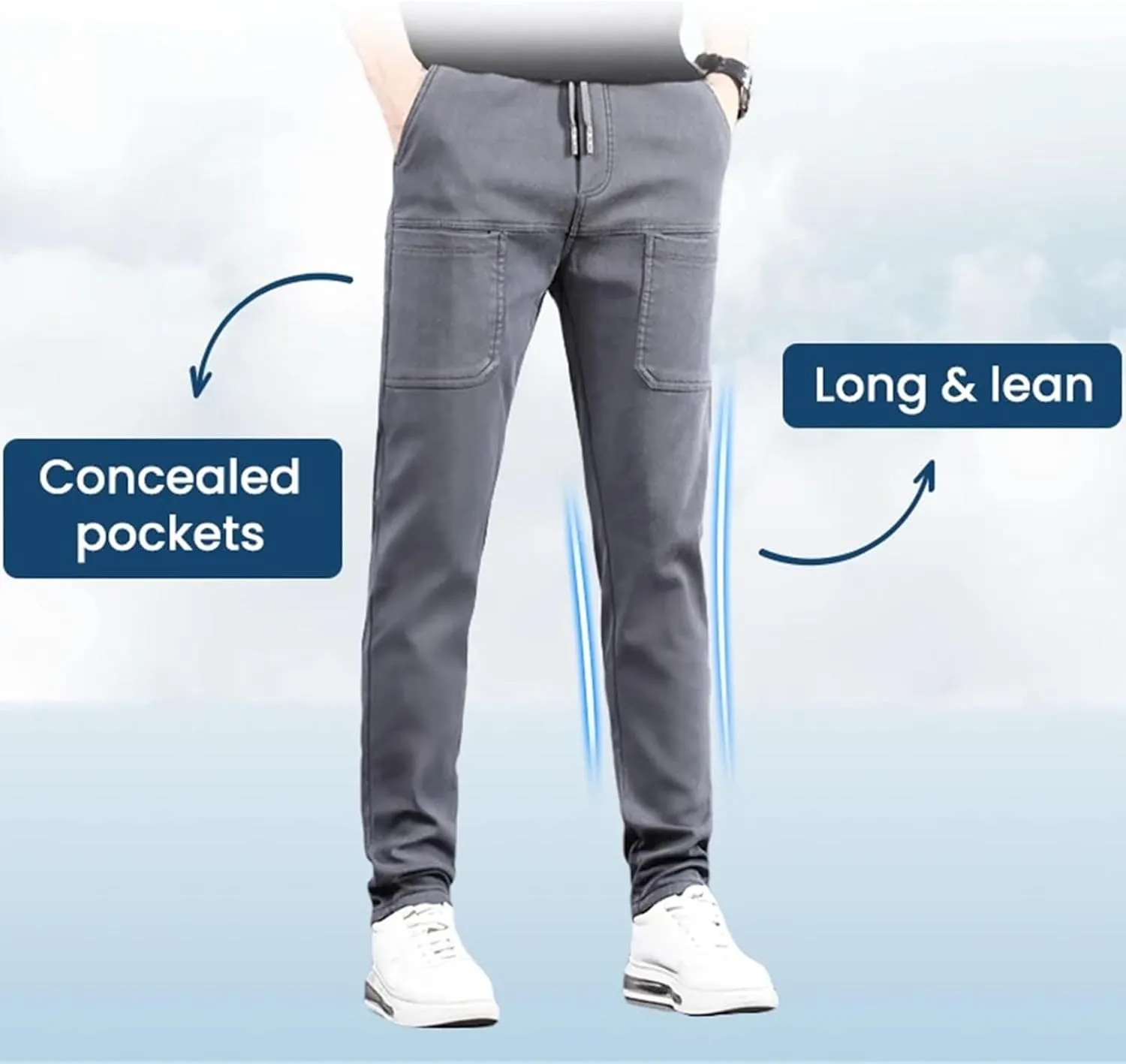 Mencomfy Cargo Pants, MultiPants - High Stretch Multi-Pocket Durable Cargo Pants Waterproof | High Elasticity