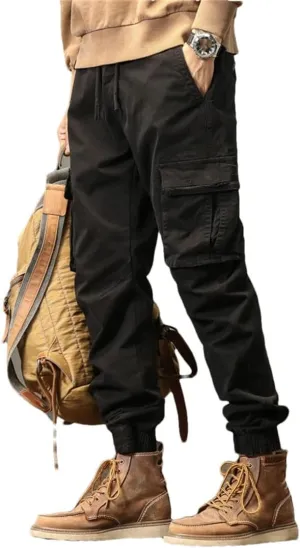 Mens Cargo Pants Multi Pocket Trousers Casual Pants
