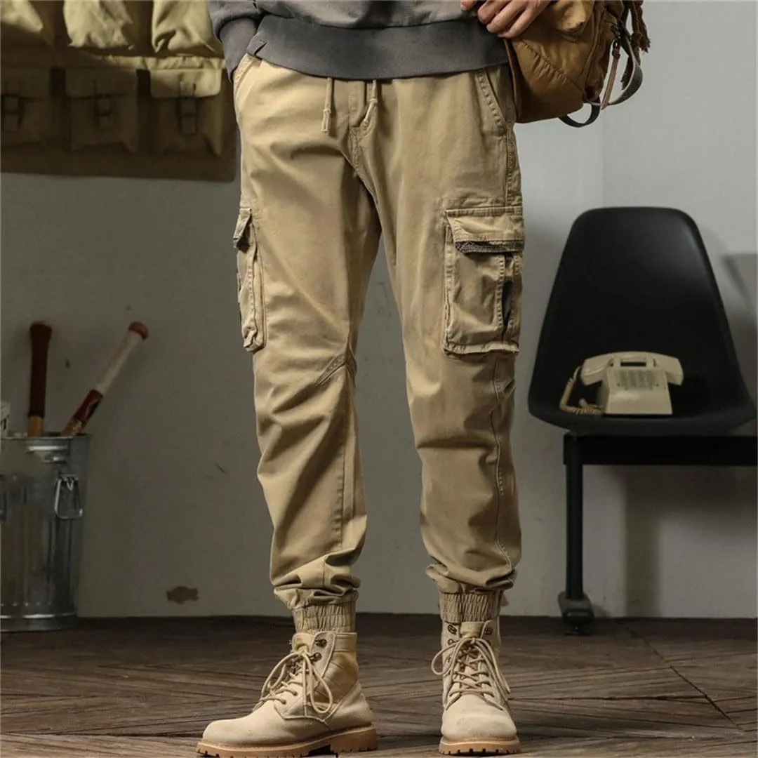 Mens Cargo Pants Multi Pocket Trousers Casual Pants