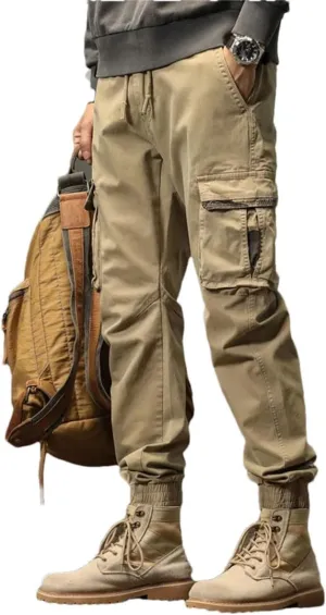 Mens Cargo Pants Multi Pocket Trousers Casual Pants