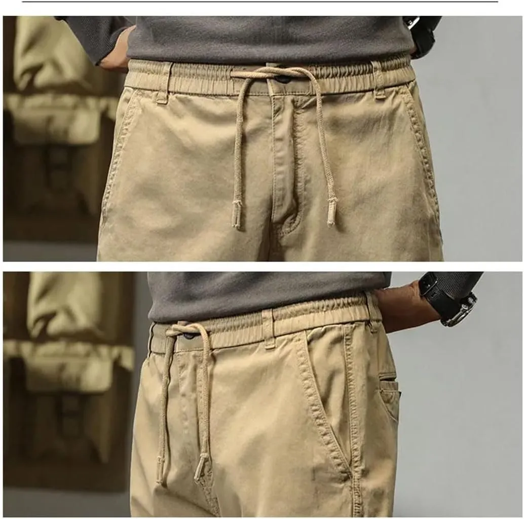 Mens Cargo Pants Multi Pocket Trousers Casual Pants