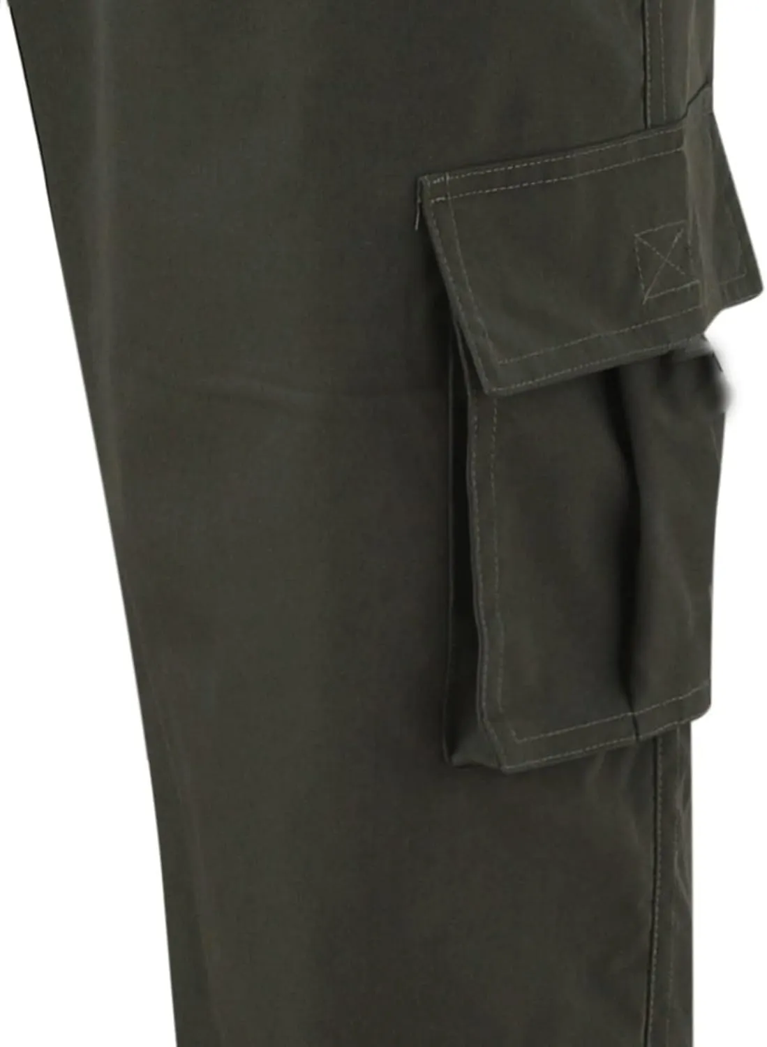 Men's Casual Cargo Sweatpants Multi Pocket Up Solid Color Warm Plush Woven Cargo Hiking Workout Joggers Sweatpants