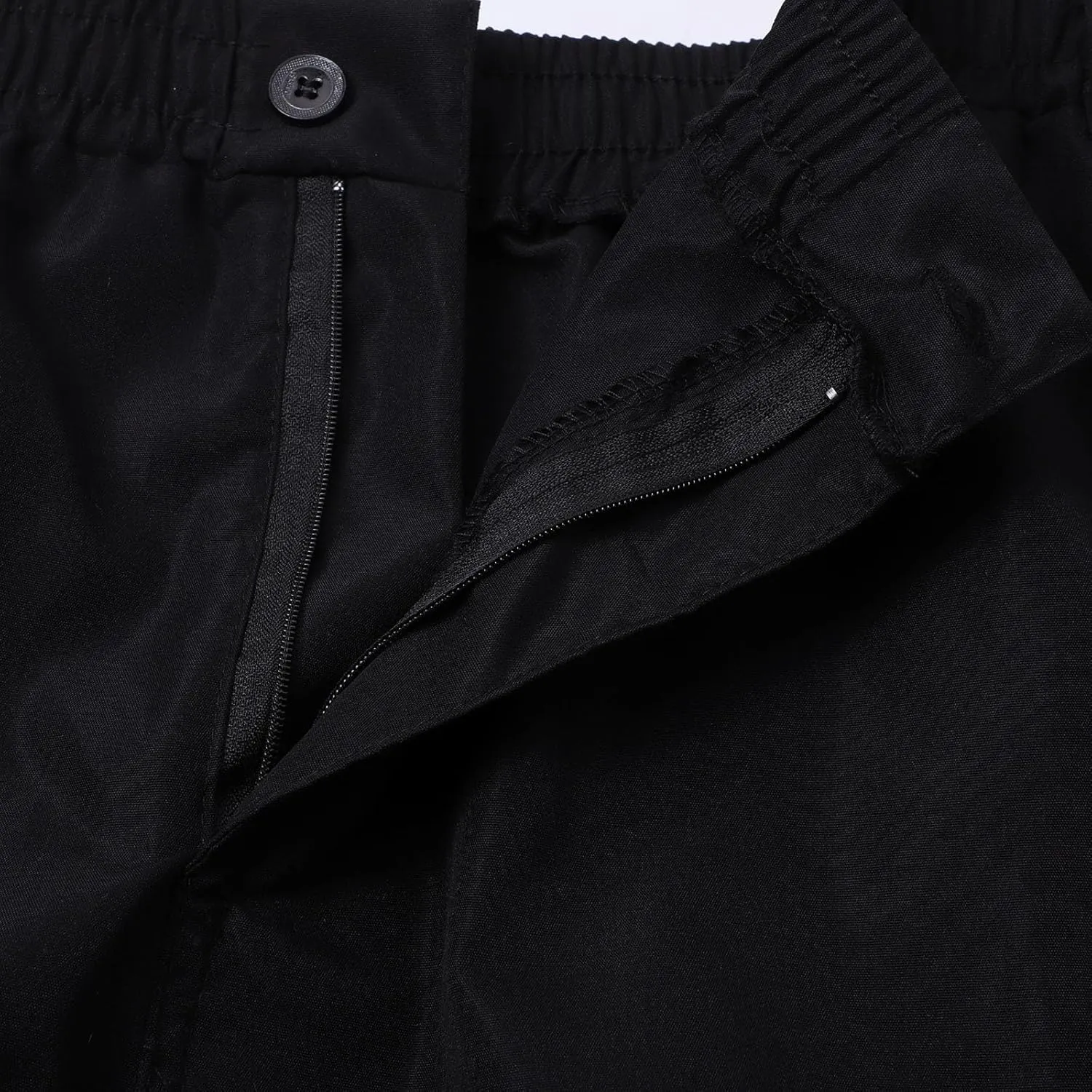 Men's Casual Cargo Sweatpants Multi Pocket Up Solid Color Warm Plush Woven Cargo Hiking Workout Joggers Sweatpants