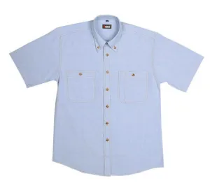 Mens Chambray Short Sleeve Shirt