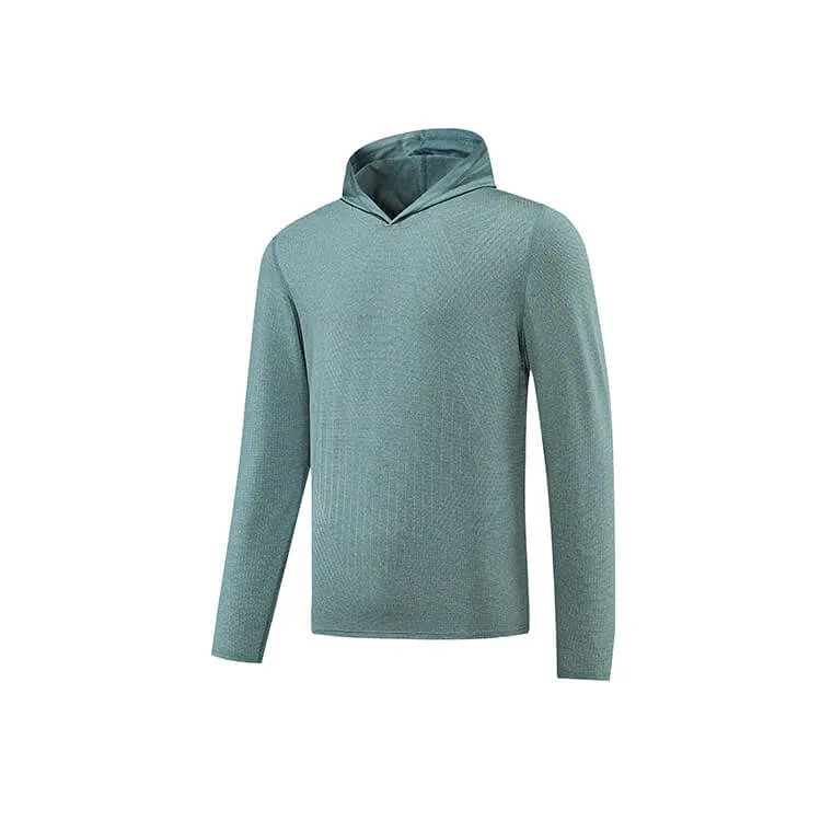Men's Dry Fit Moisture Wicking Long Sleeve Active Athletic Hoodie Pullover