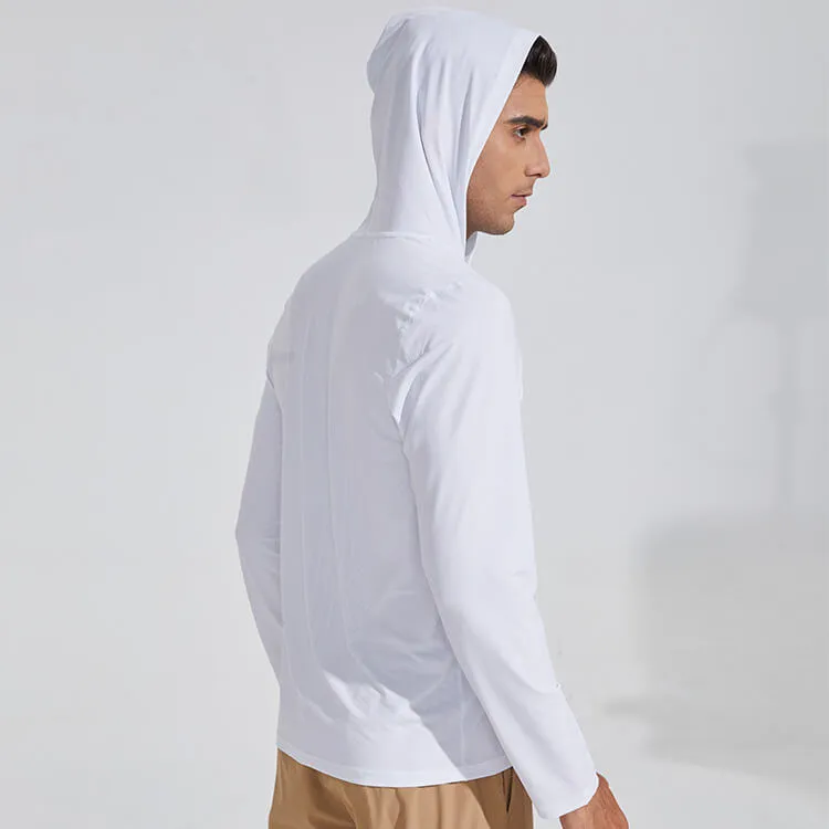 Men's Dry Fit Moisture Wicking Long Sleeve Active Athletic Hoodie Pullover
