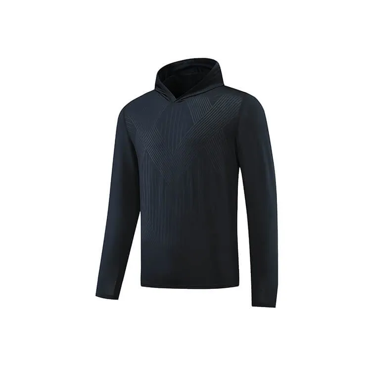 Men's Dry Fit Moisture Wicking Long Sleeve Active Athletic Hoodie Pullover