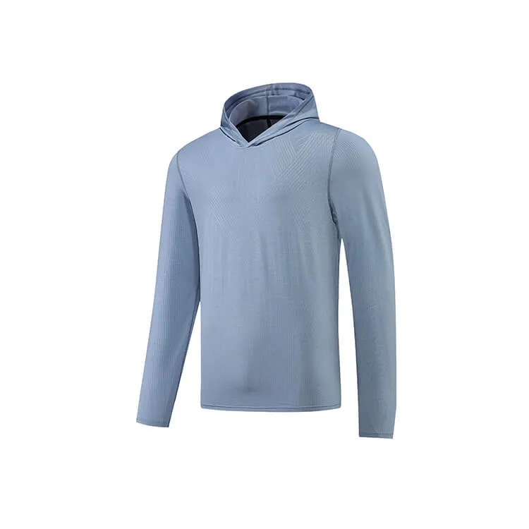 Men's Dry Fit Moisture Wicking Long Sleeve Active Athletic Hoodie Pullover