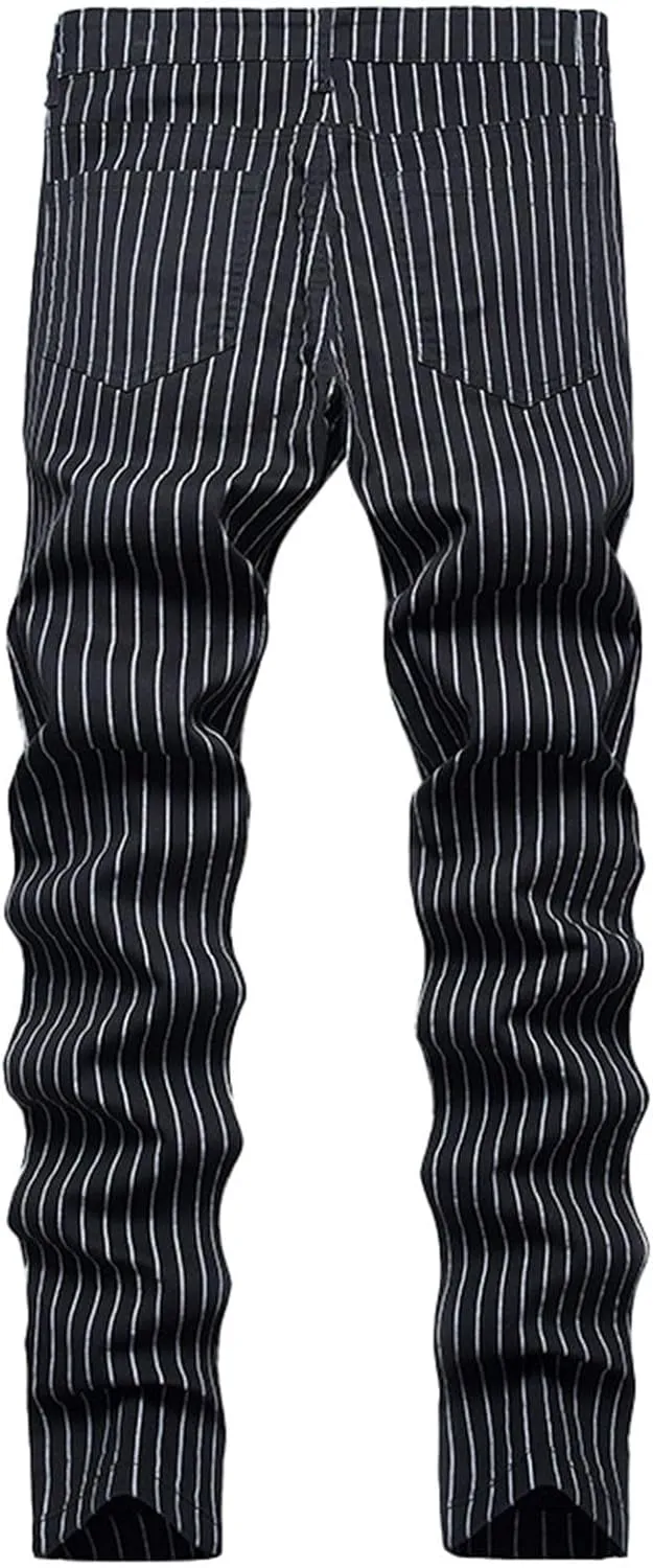 Mens Jeans Straight Leg Jeans Soft Denim Jeans Vintage Relaxed Fit Skateboard Jeans Printed Patchwork Baggy Pants
