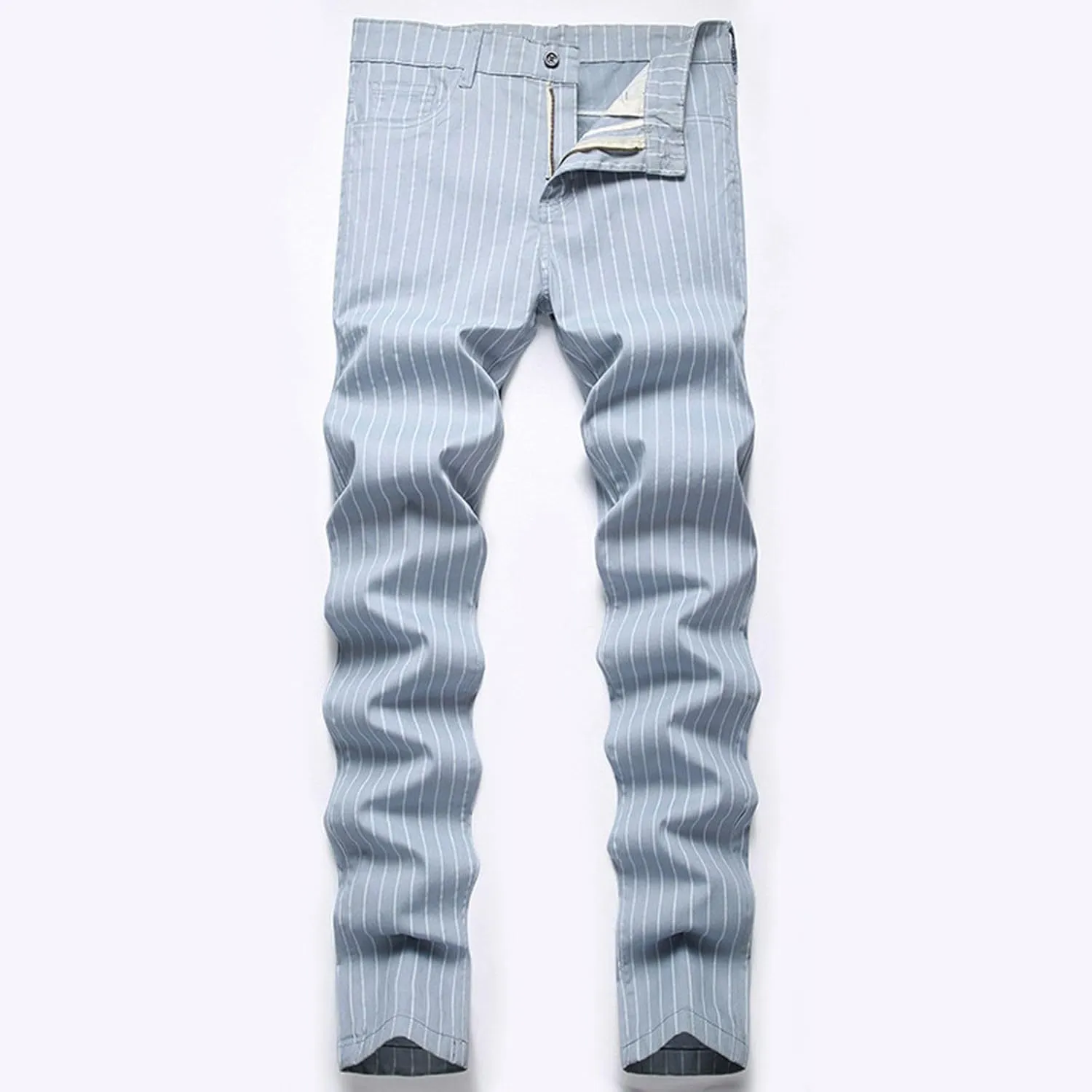 Mens Jeans Straight Leg Jeans Soft Denim Jeans Vintage Relaxed Fit Skateboard Jeans Printed Patchwork Baggy Pants
