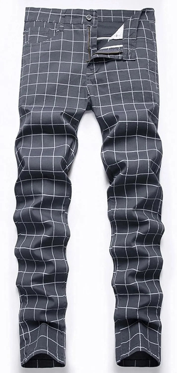 Mens Jeans Straight Leg Jeans Soft Denim Jeans Vintage Relaxed Fit Skateboard Jeans Printed Patchwork Baggy Pants