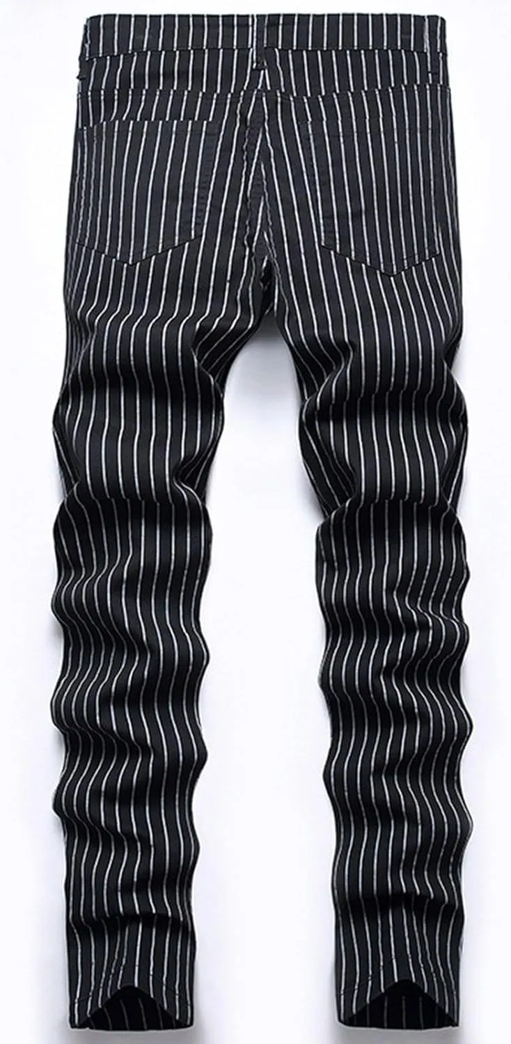 Mens Jeans Straight Leg Jeans Soft Denim Jeans Vintage Relaxed Fit Skateboard Jeans Printed Patchwork Baggy Pants