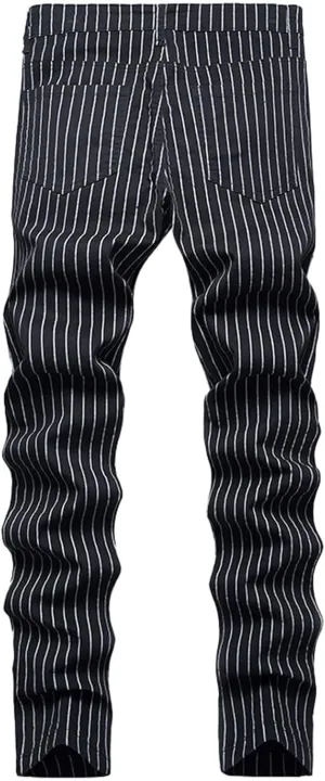 Mens Jeans Straight Leg Jeans Soft Denim Jeans Vintage Relaxed Fit Skateboard Jeans Printed Patchwork Baggy Pants