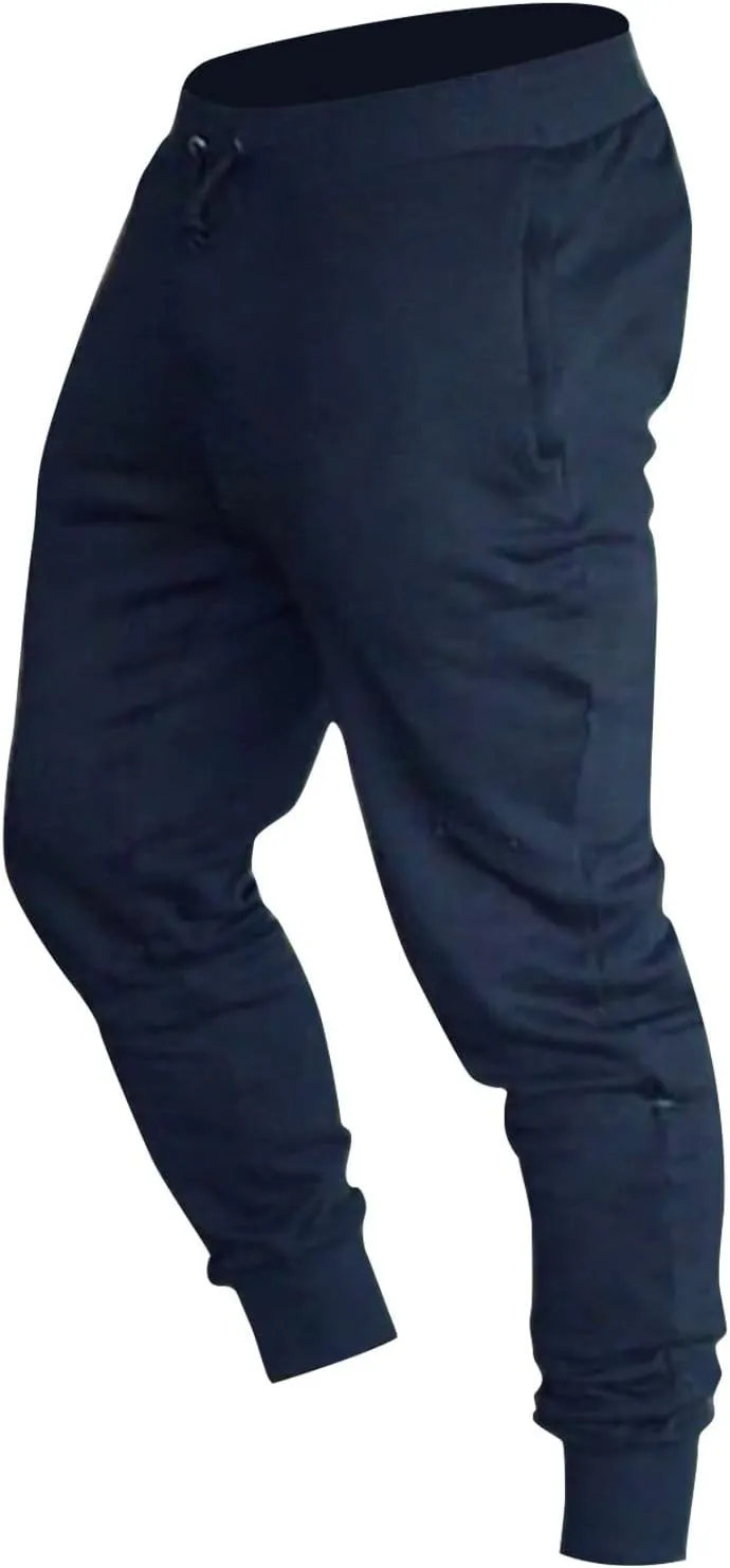Mens Joggers Workout Pants for Gym Slim Fit Running and Bodybuilding Athletic Bottom Sweatpants for Men with Deep Pockets