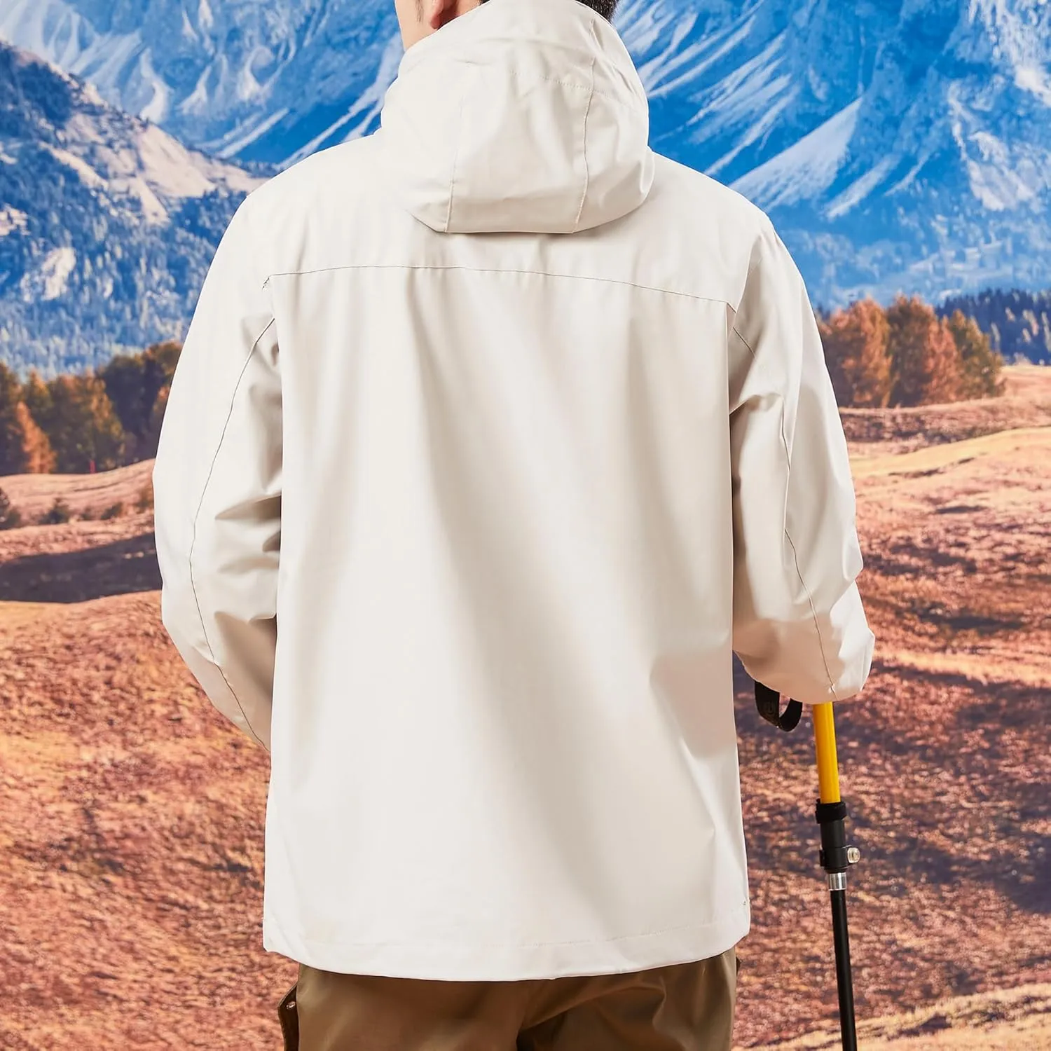 Men's Lightweight Windproof Waterproof Softshell Jacket for Commuting Camping Hiking Outdoor Sports