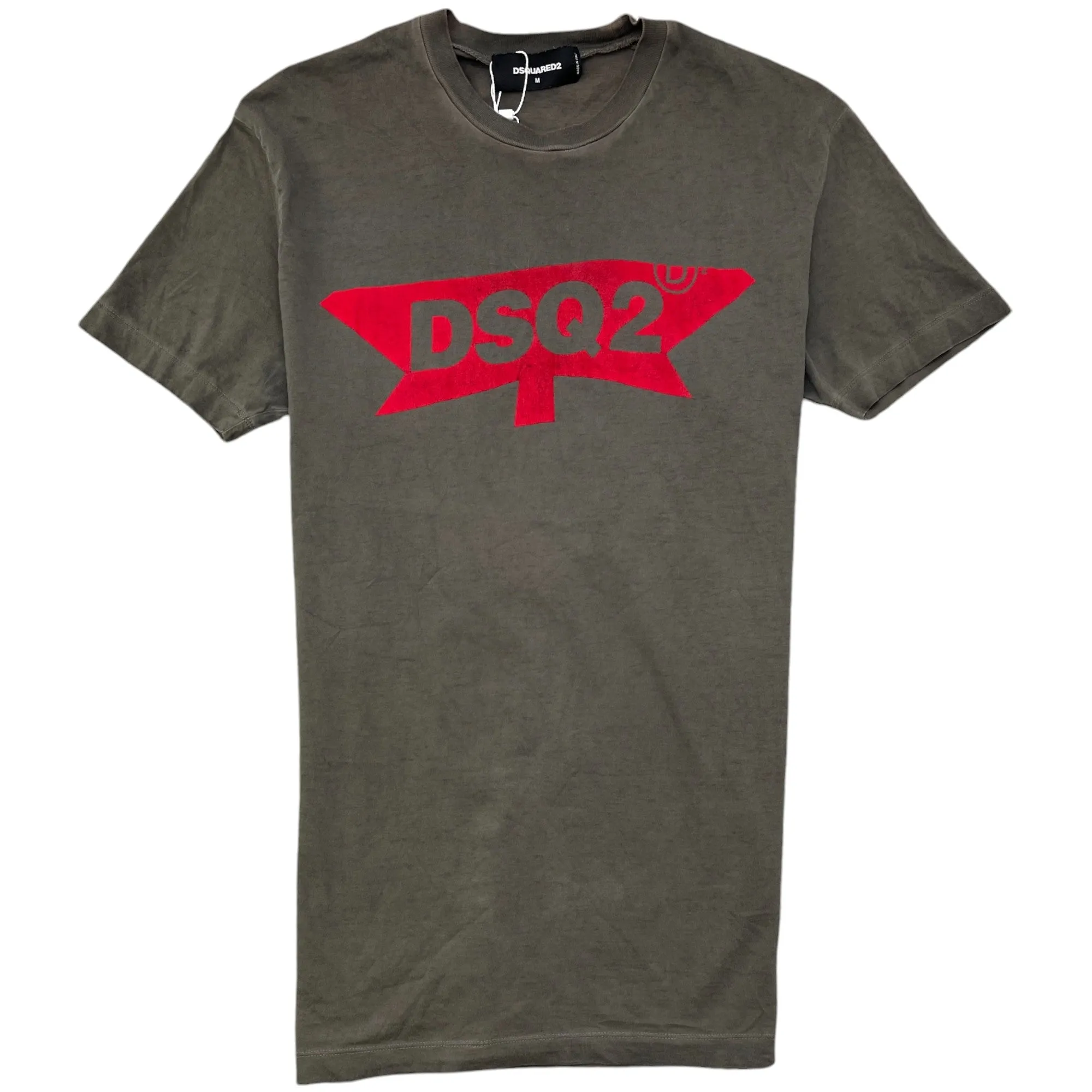 Men's Logo Short Sleeve Shirt Grey Size M
