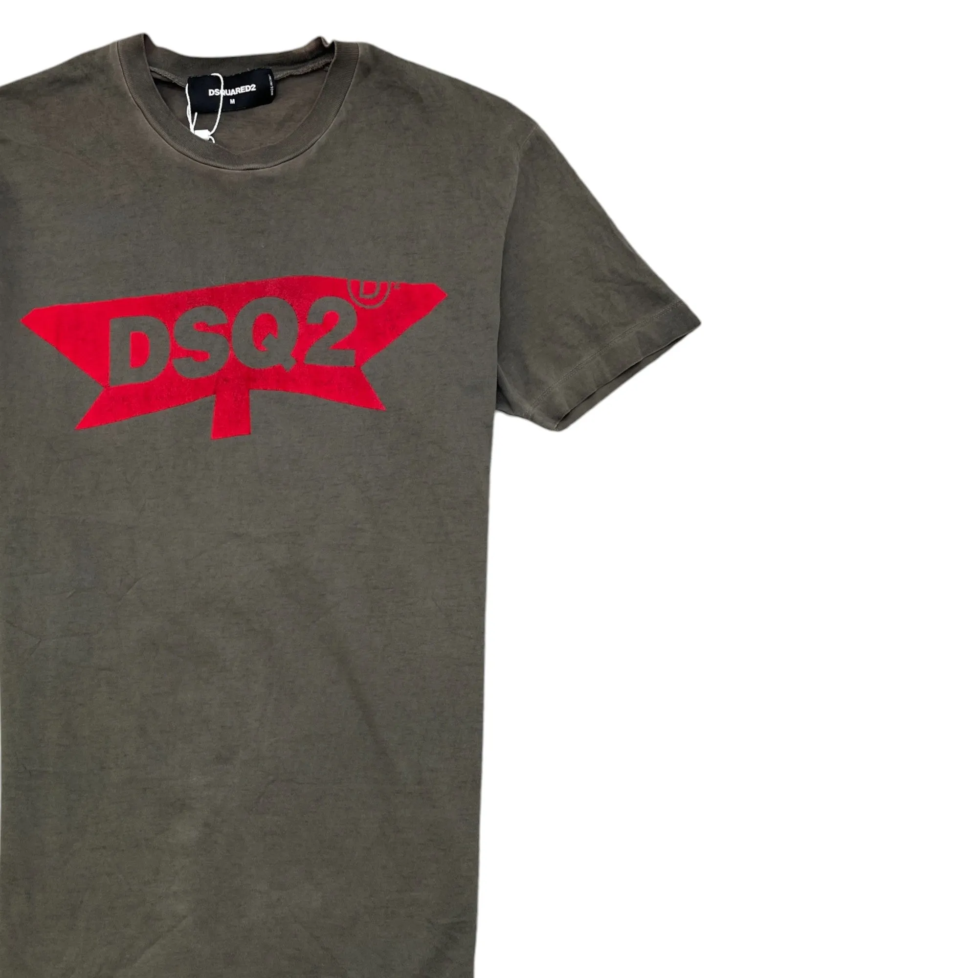 Men's Logo Short Sleeve Shirt Grey Size M