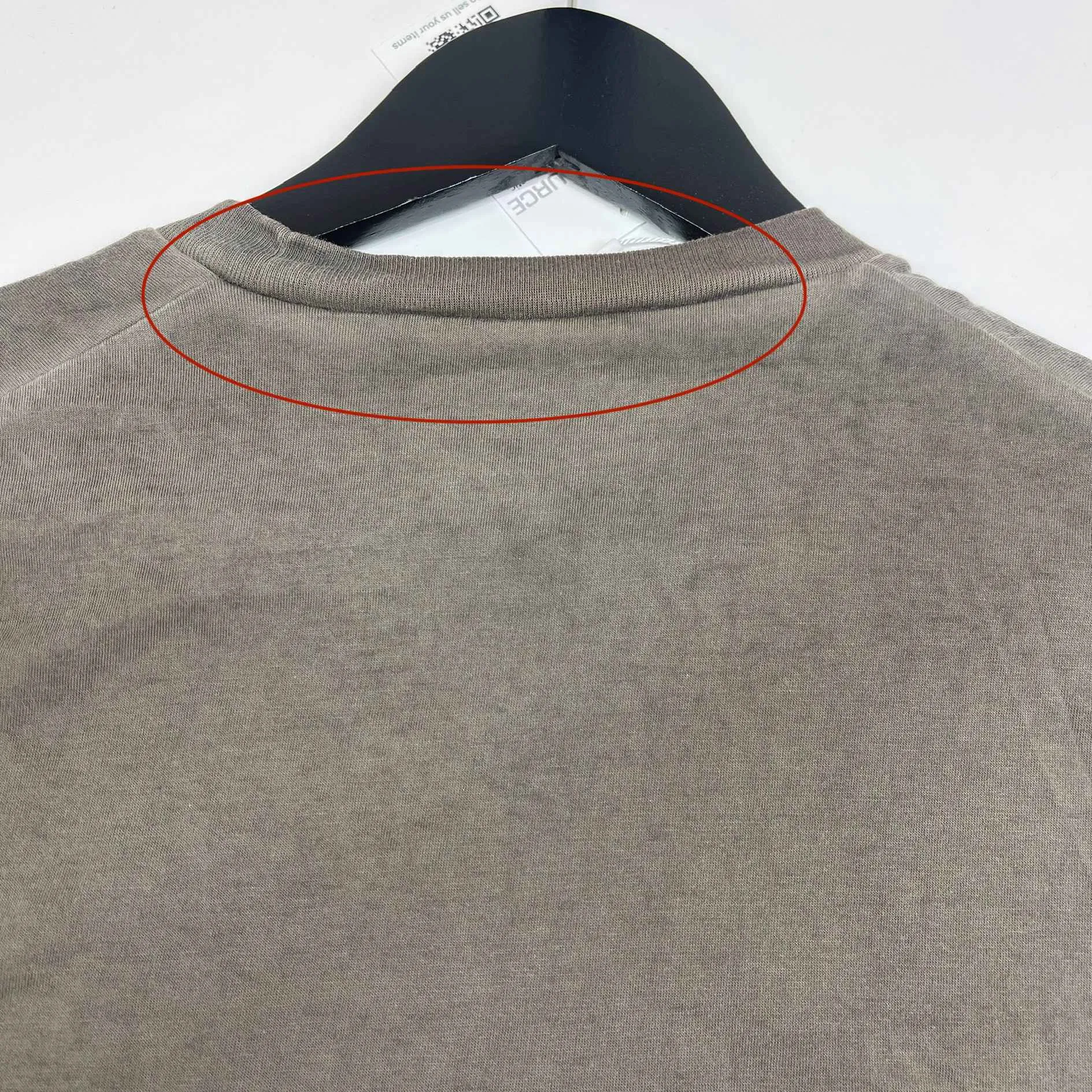 Men's Logo Short Sleeve Shirt Grey Size M