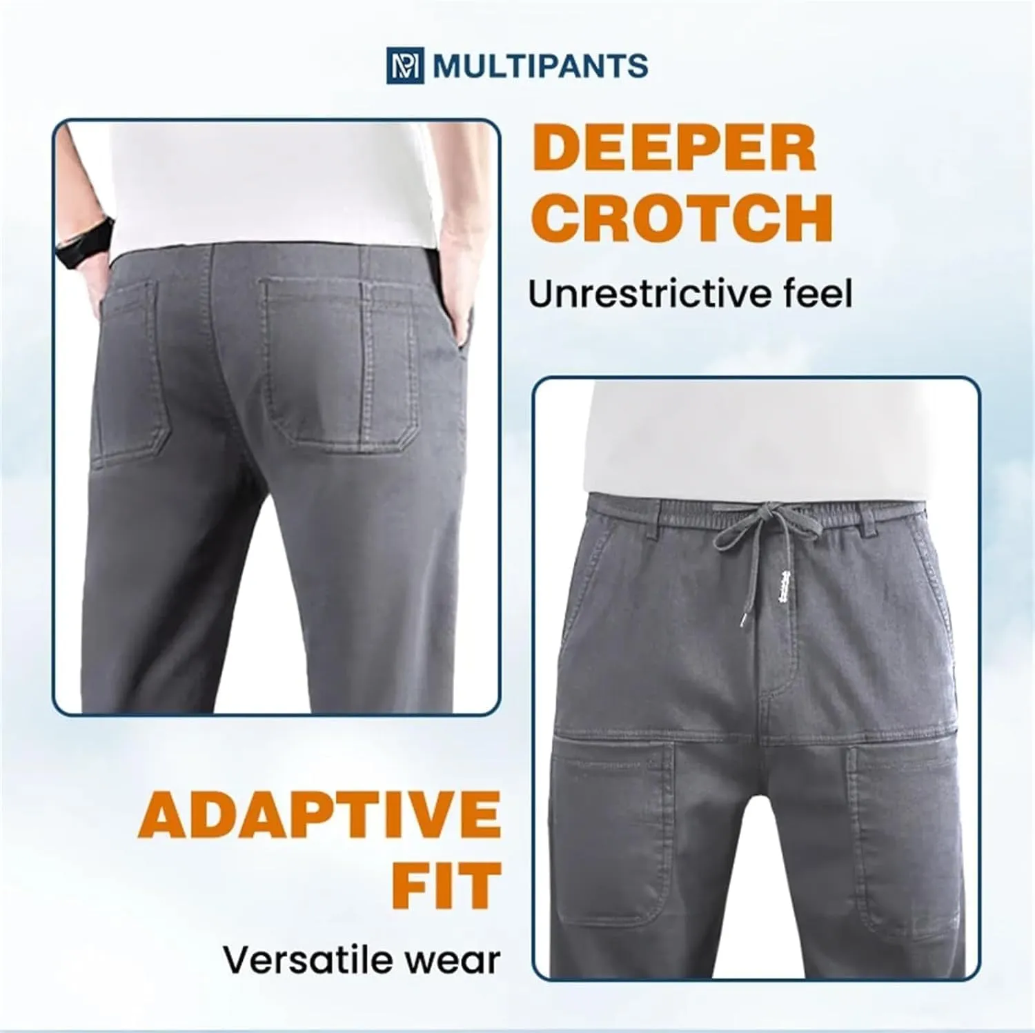 Men's Multipants - High Stretch Multi-Pocket Durable Cargo Pants
