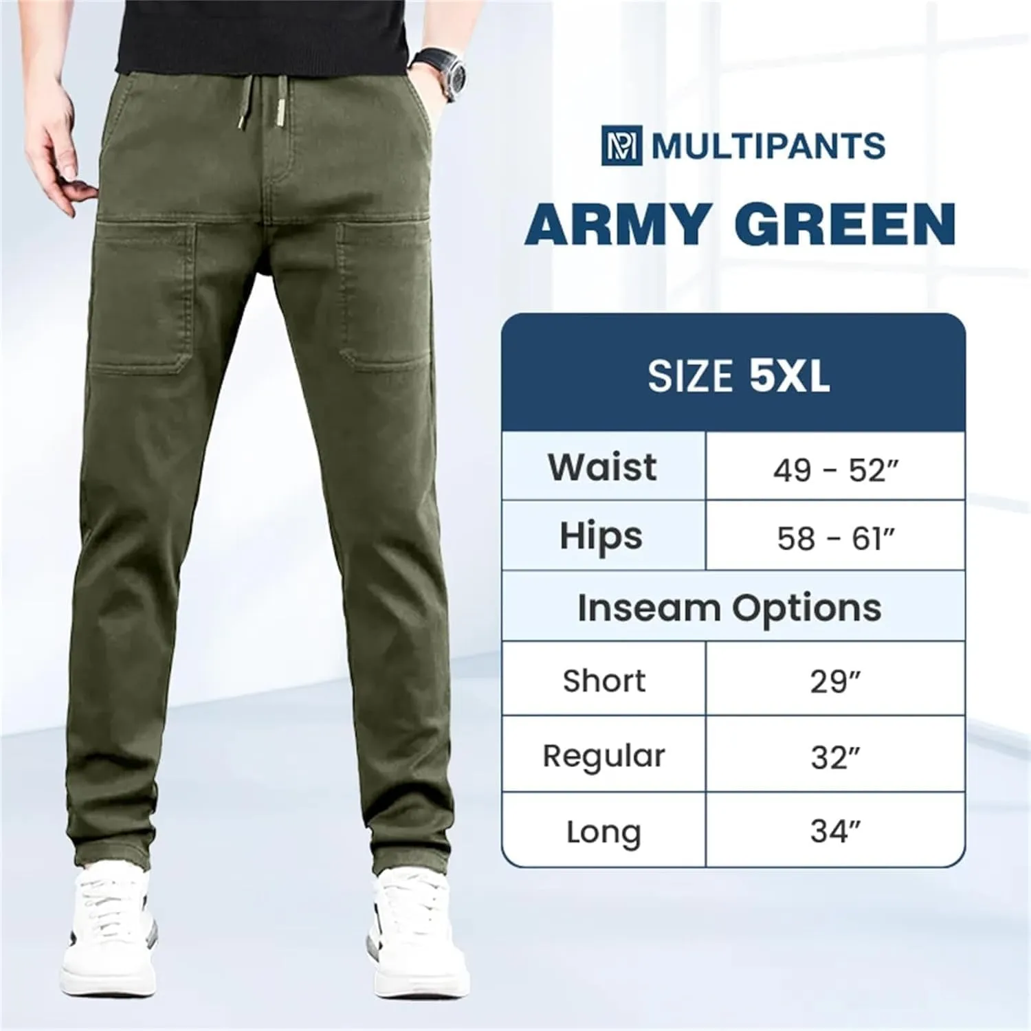 Men's Multipants - High Stretch Multi-Pocket Durable Cargo Pants
