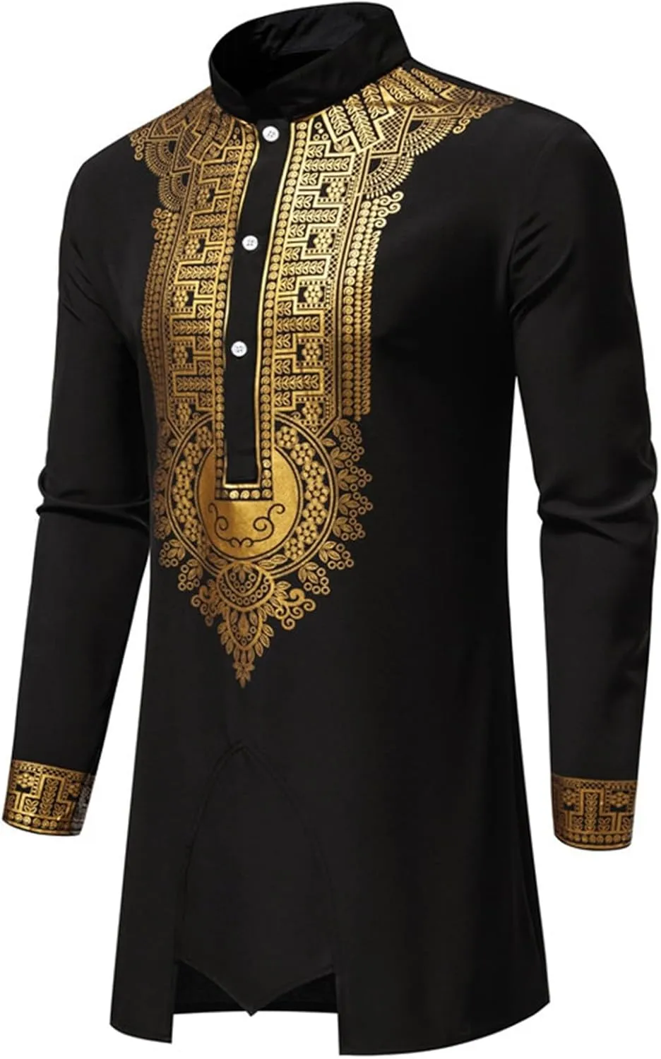 Men's Muslim Durable Kaftan Robe Two Suit Cardigan and Pants Set Kaftan Muslim Men Robe Middle East Kaftan Dresses
