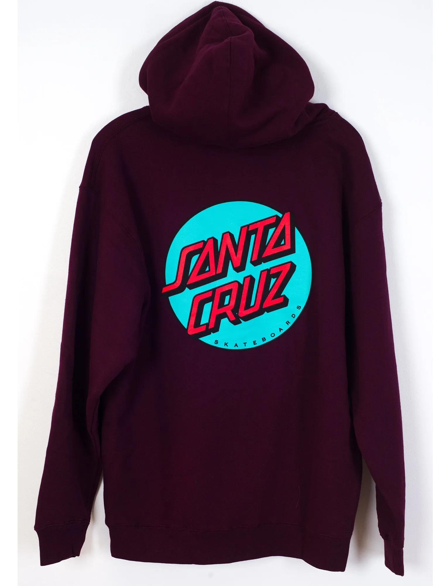 MENS OTHER DOT PULLOVER HOODIE - MAROON - CLEARANCE