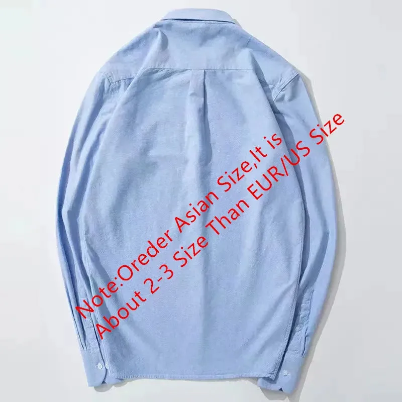 Men's Plus Size Embroidered Horse Long Sleeve Cotton Shirt