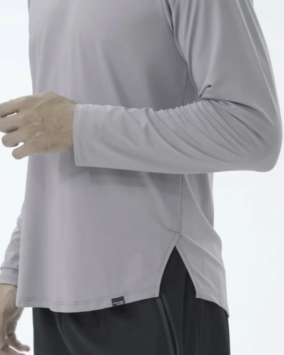 Men's Quick Drying Round Neck Sports Fitness Long Sleeve T-shirt