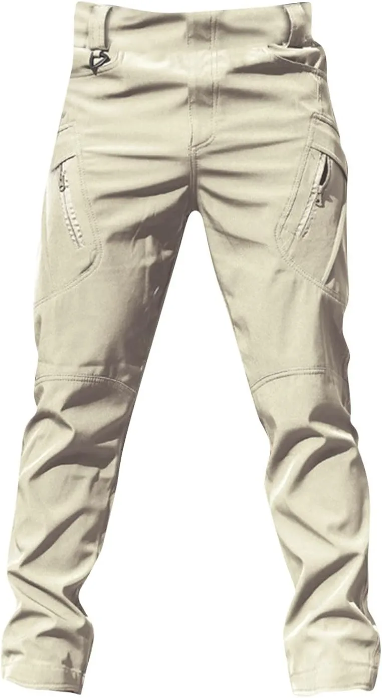 Men's Stretch Tactical Pants Water Resistant Ripstop Cargo Pants Outdoor Lightweight Work Hiking Pants