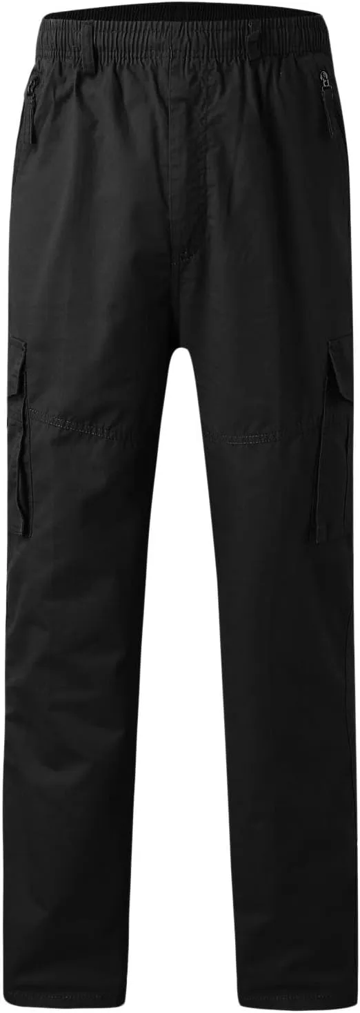 Mens Sweatpants with Pockets Big and Tall Heavyweight Cargo Pants Men's Slim Jogger Pants Tapered Athletic Sweatpants