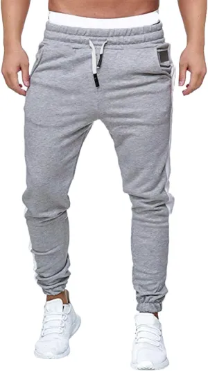 Mens Sweatpants with Pockets Big and Tall Men's Cargo Sweatpants Men Sweatpants Men's Basic Active Fleece Jogger Pants