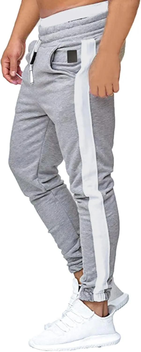 Mens Sweatpants with Pockets Big and Tall Men's Cargo Sweatpants Men Sweatpants Men's Basic Active Fleece Jogger Pants