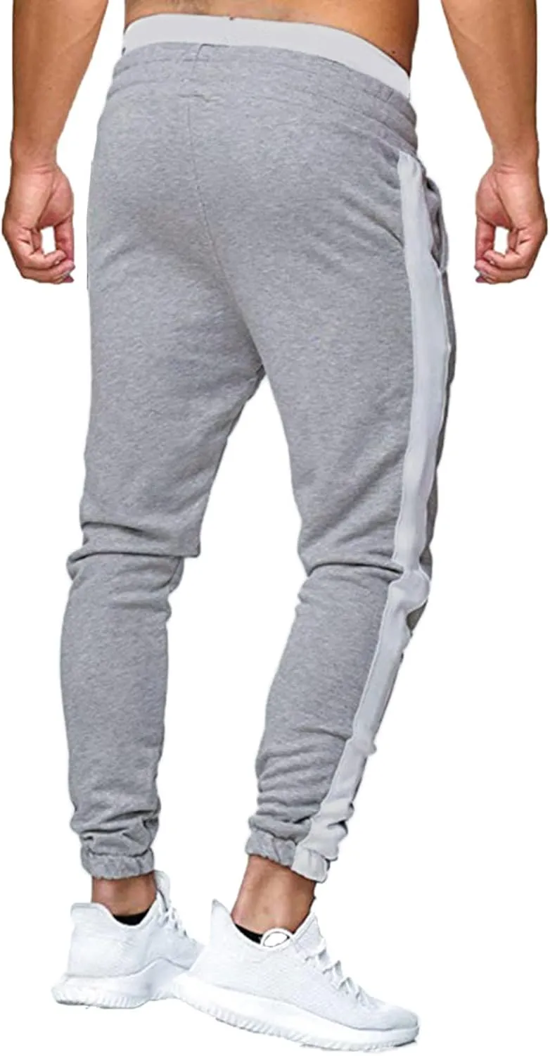 Mens Sweatpants with Pockets Big and Tall Men's Cargo Sweatpants Men Sweatpants Men's Basic Active Fleece Jogger Pants