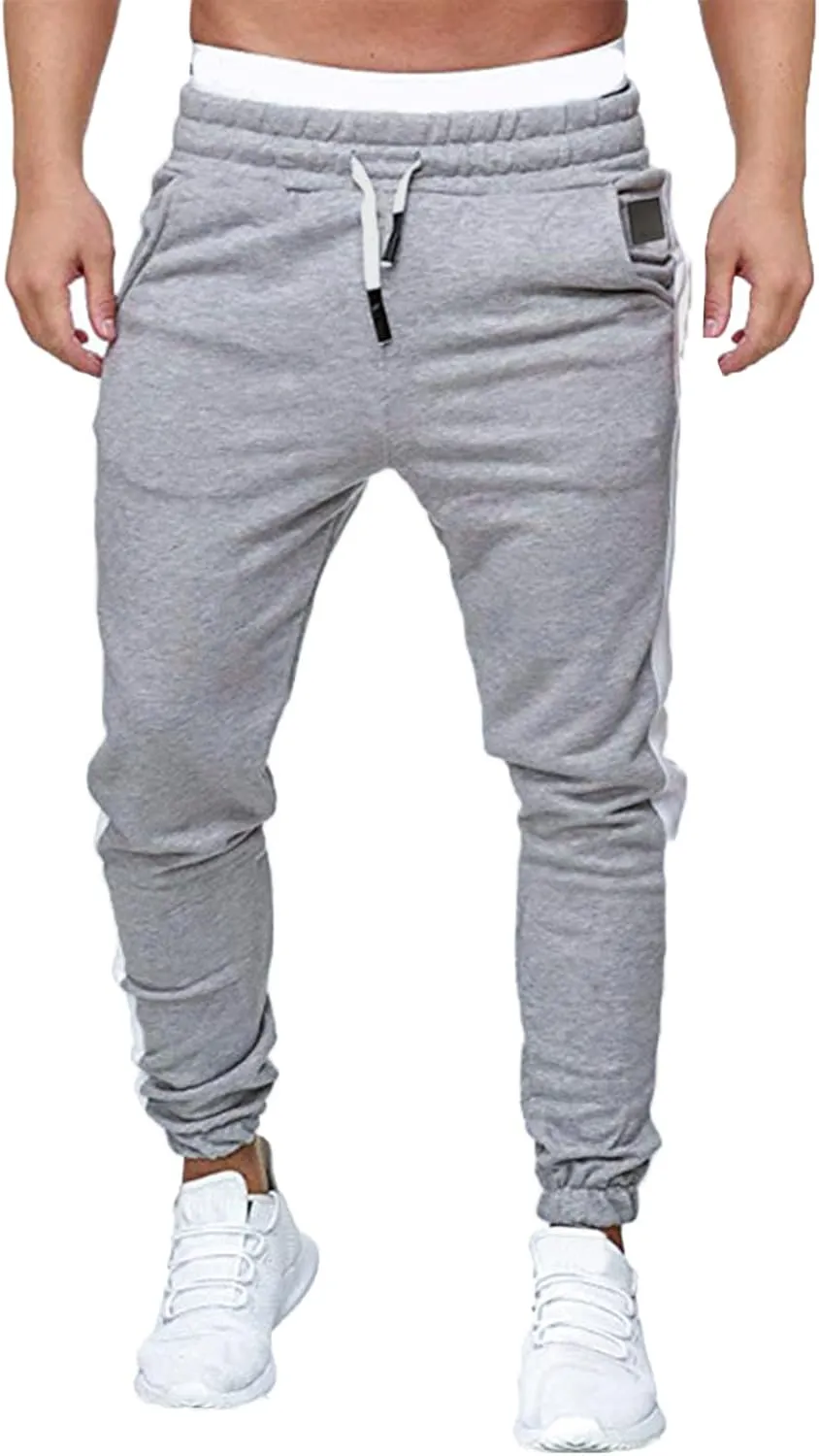 Mens Sweatpants with Pockets Big and Tall Men's Cargo Sweatpants Men Sweatpants Men's Basic Active Fleece Jogger Pants
