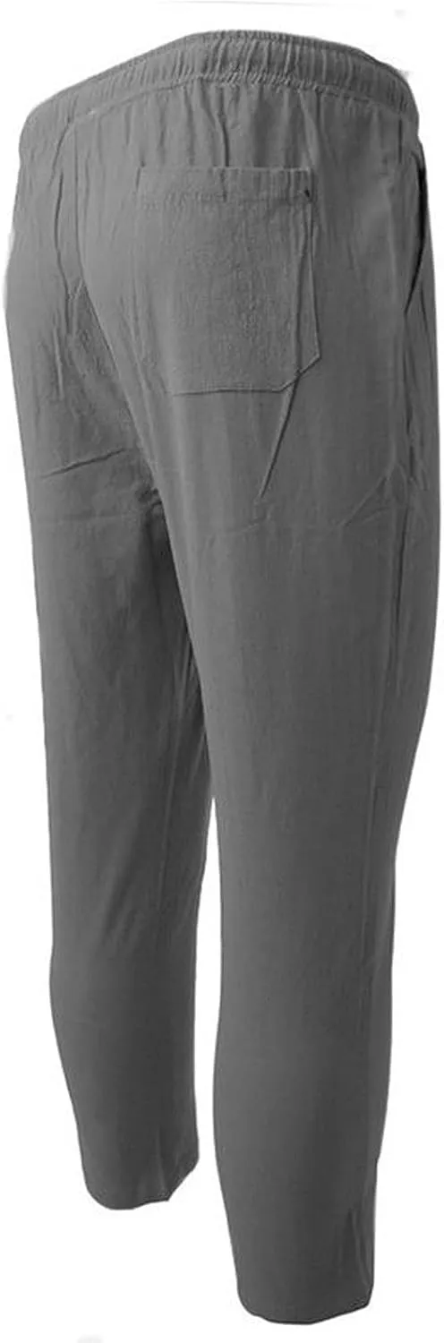 Mens Sweatpants with Pockets Pants Fitness Sports Trousers Men's Cargo Pants Big and Tall Men's Elastic Waist Work