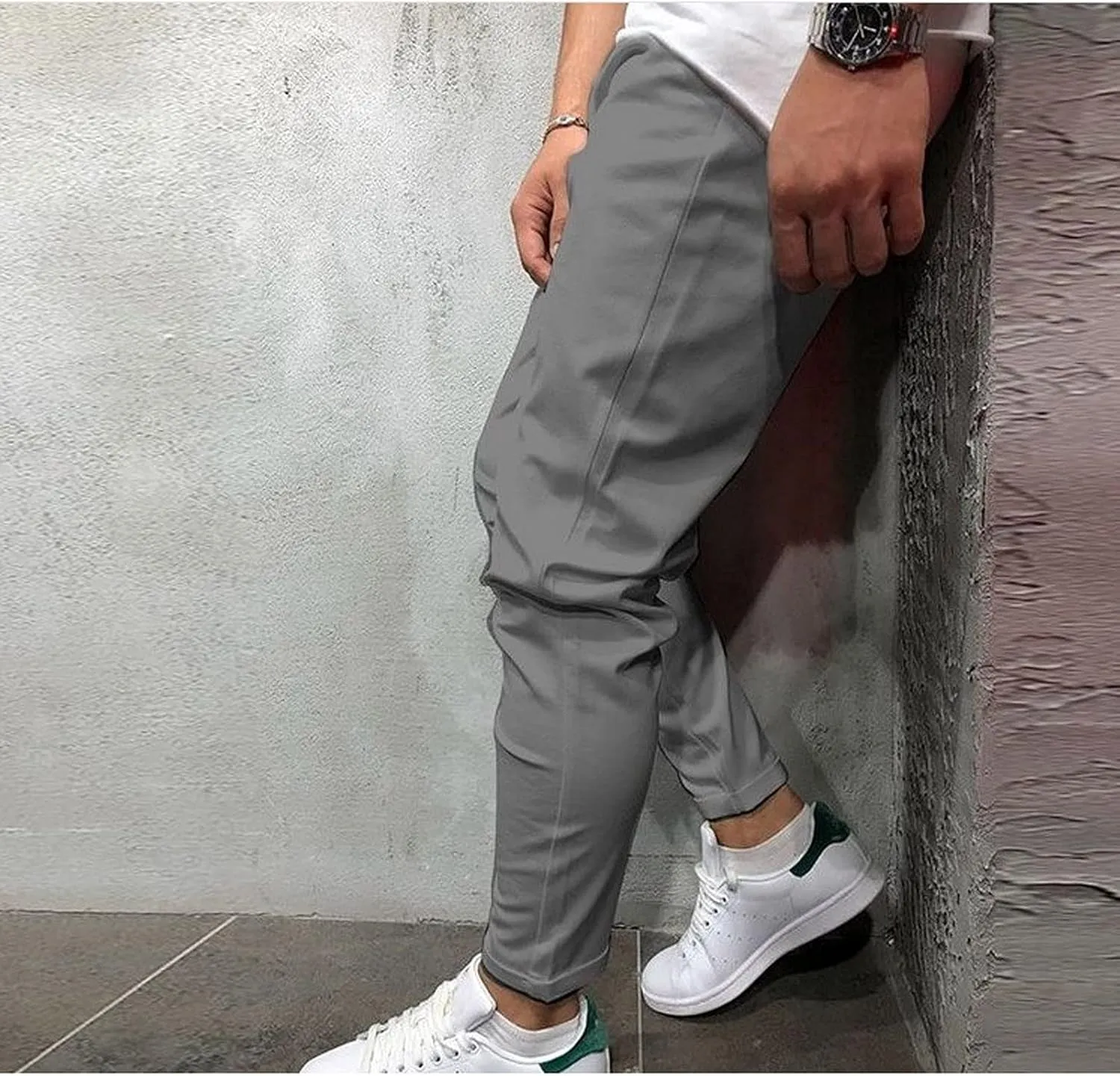 Mens Sweatpants with Pockets Pants Fitness Sports Trousers Men's Cargo Pants Big and Tall Men's Elastic Waist Work