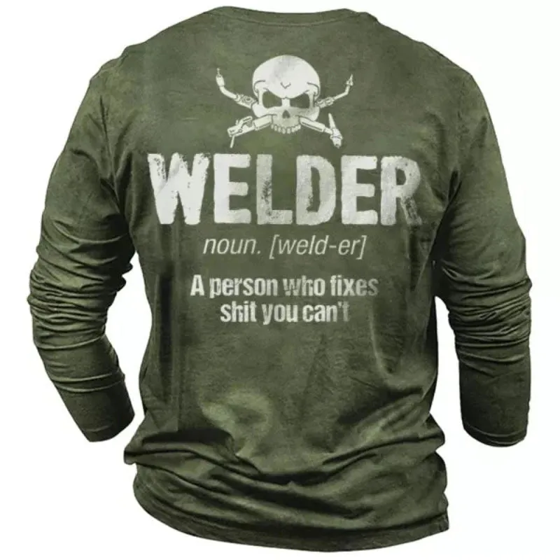 Men's Welder Cotton Long Sleeve T-Shirt
