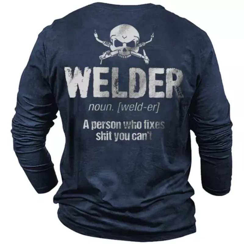Men's Welder Cotton Long Sleeve T-Shirt