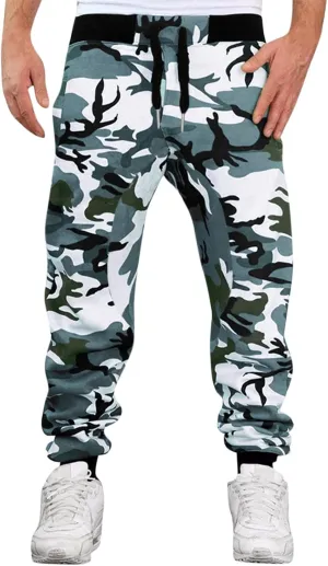 Mens Workout Cargo Sweatpants Straight Leg Casual Loose Fit Workout Running Big and Tall Athletic Jogging Pants with