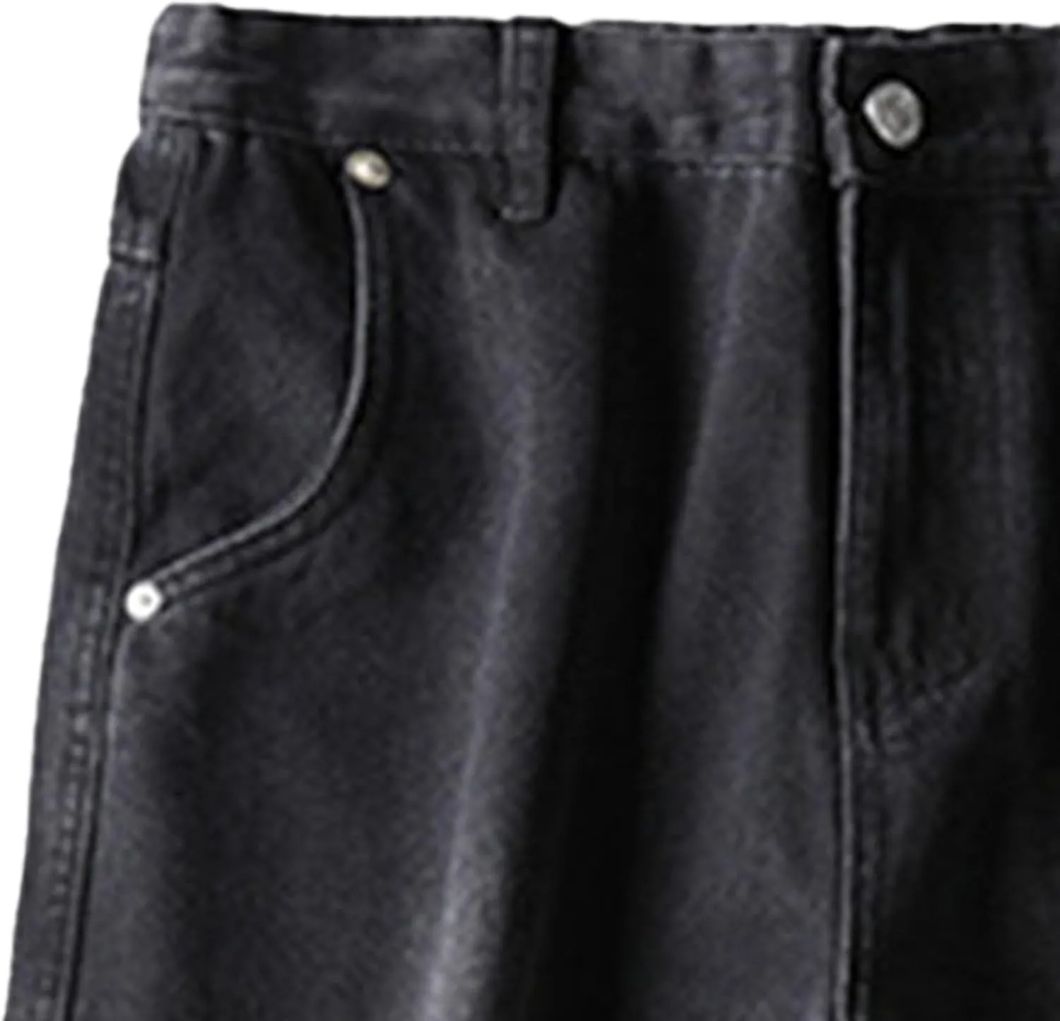 Mens Y2K Straight Wide Leg Jeans Vintage Streetwear Wide Leg Jeans Denim Pants Baggy Loose Fit Trousers