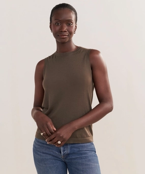 Resilient Fabric Blend Non Irritating Seams Merino Tank