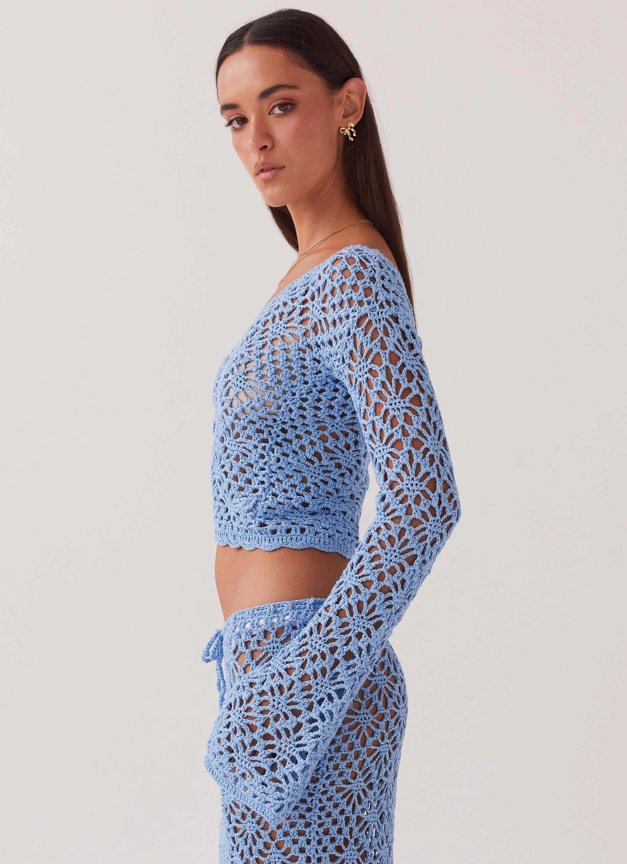 Merliah Crochet Top - Blue All Year Use