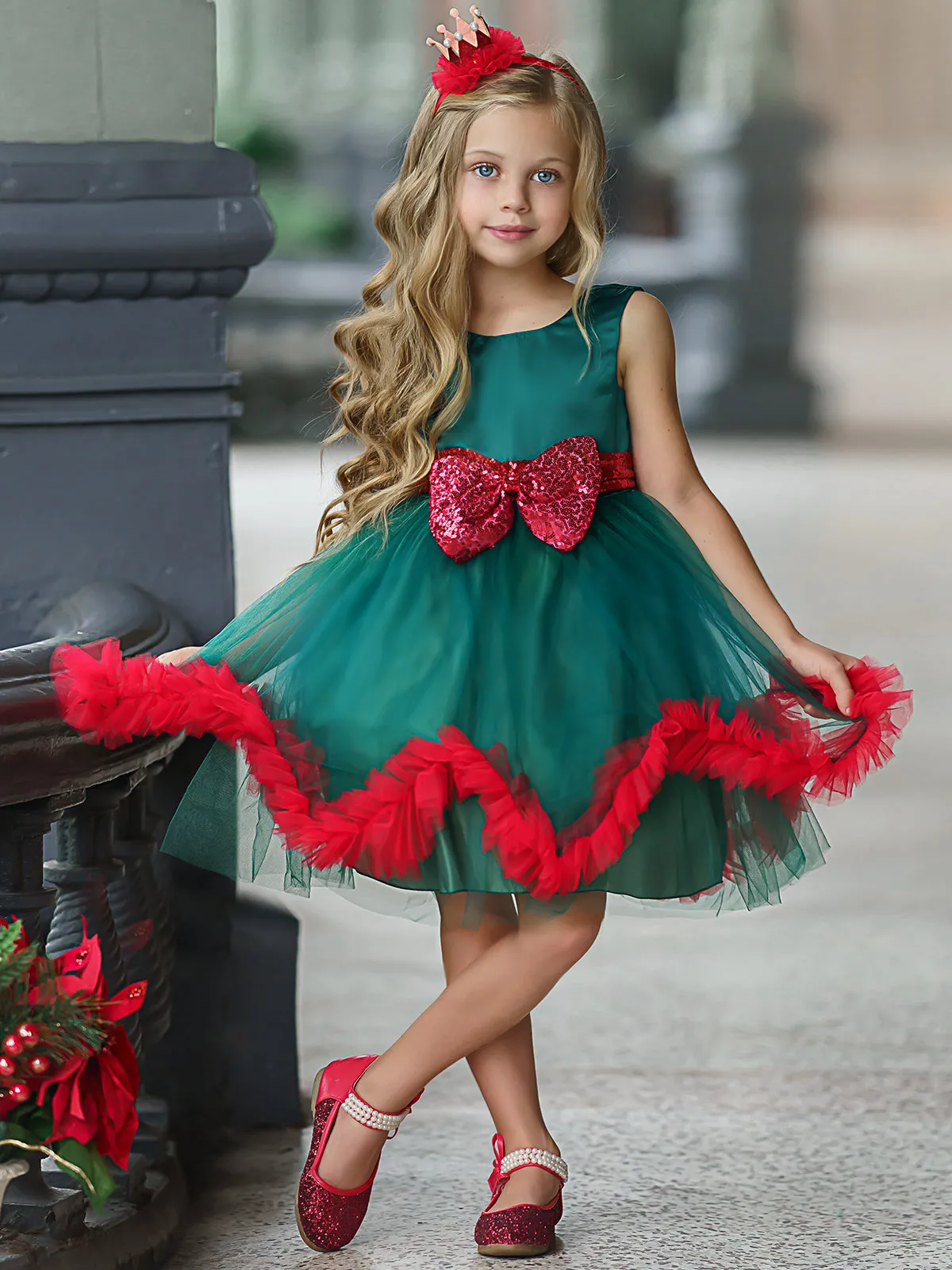 Merry Mistletoe Holiday Princess Dress
