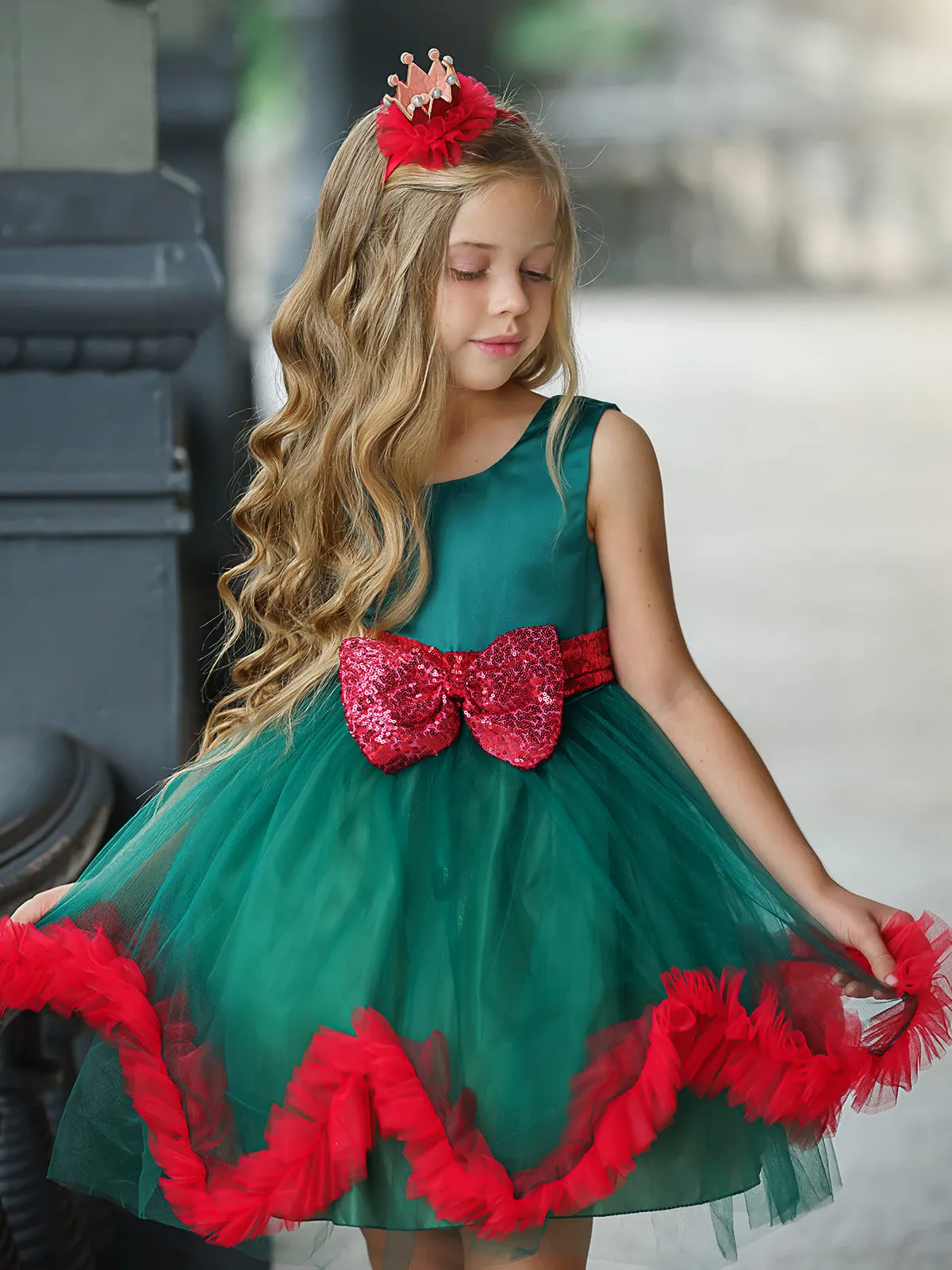 Merry Mistletoe Holiday Princess Dress