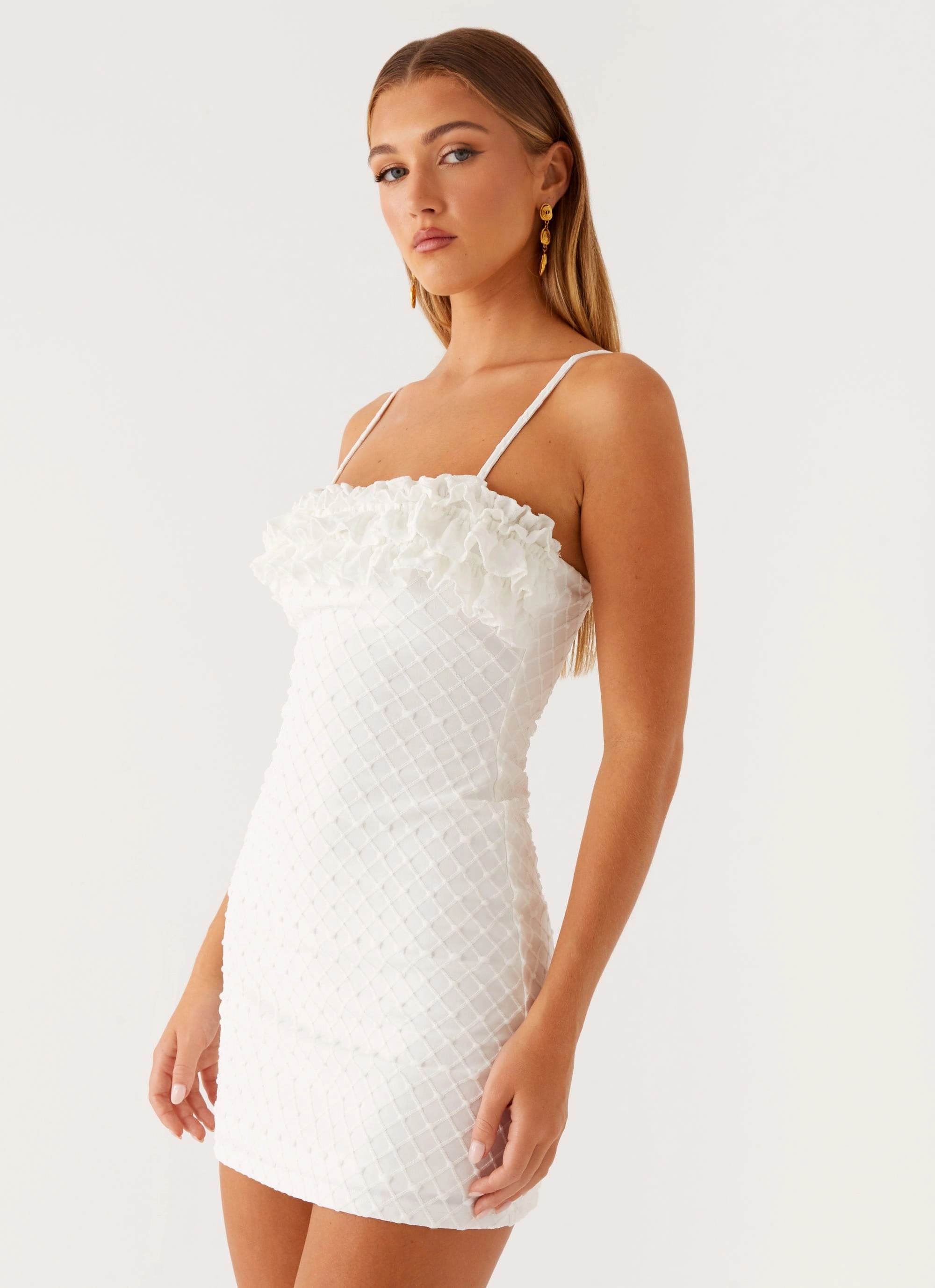 Bowden Mini Dress - Ivory Breathable Layering