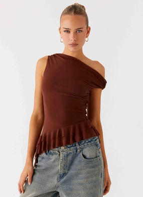 AntiPilling Surface Mica Top - Chocolate