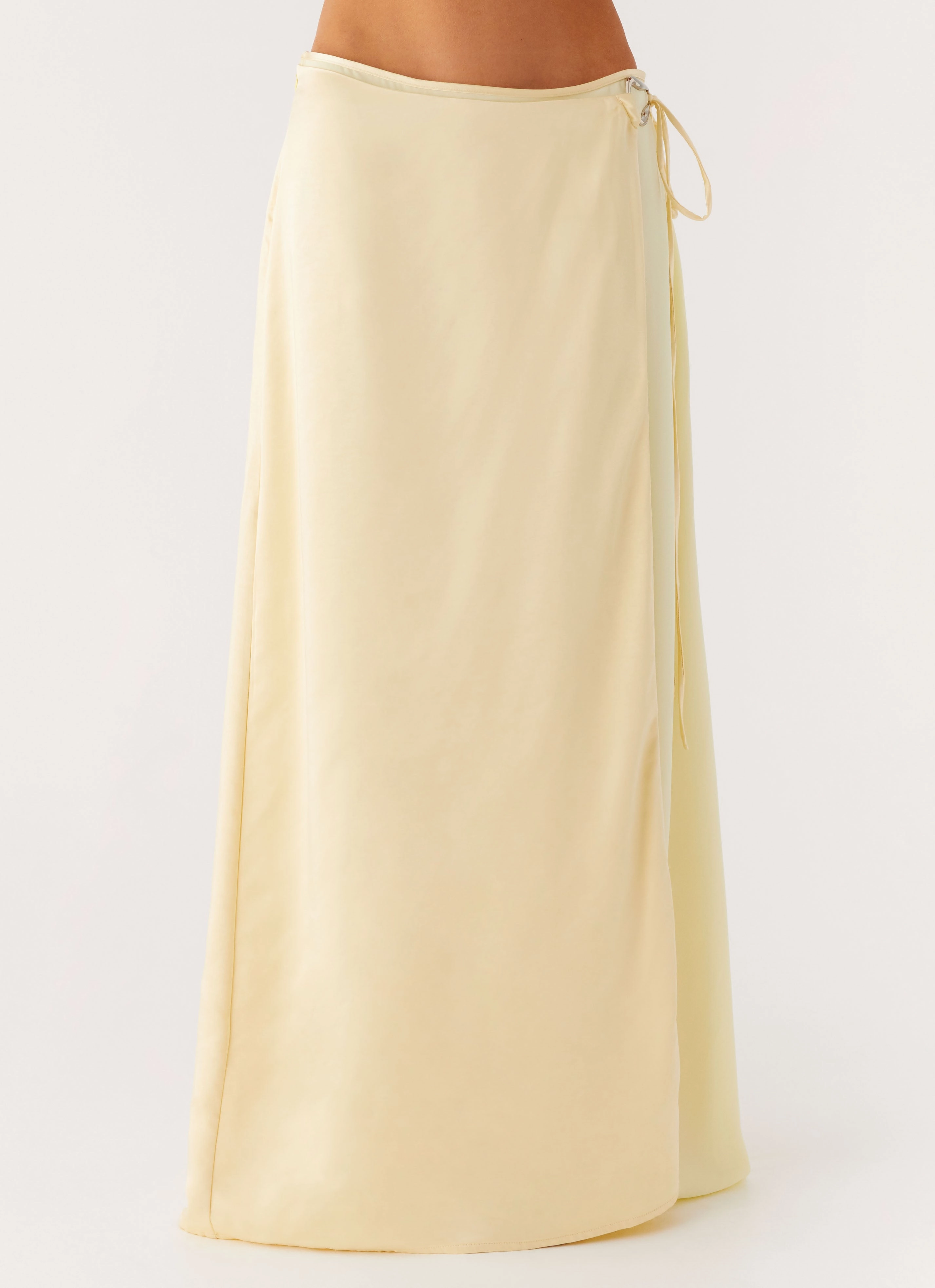 Pollie Maxi Skirt - Yellow Hooded style MultiPocketStyle